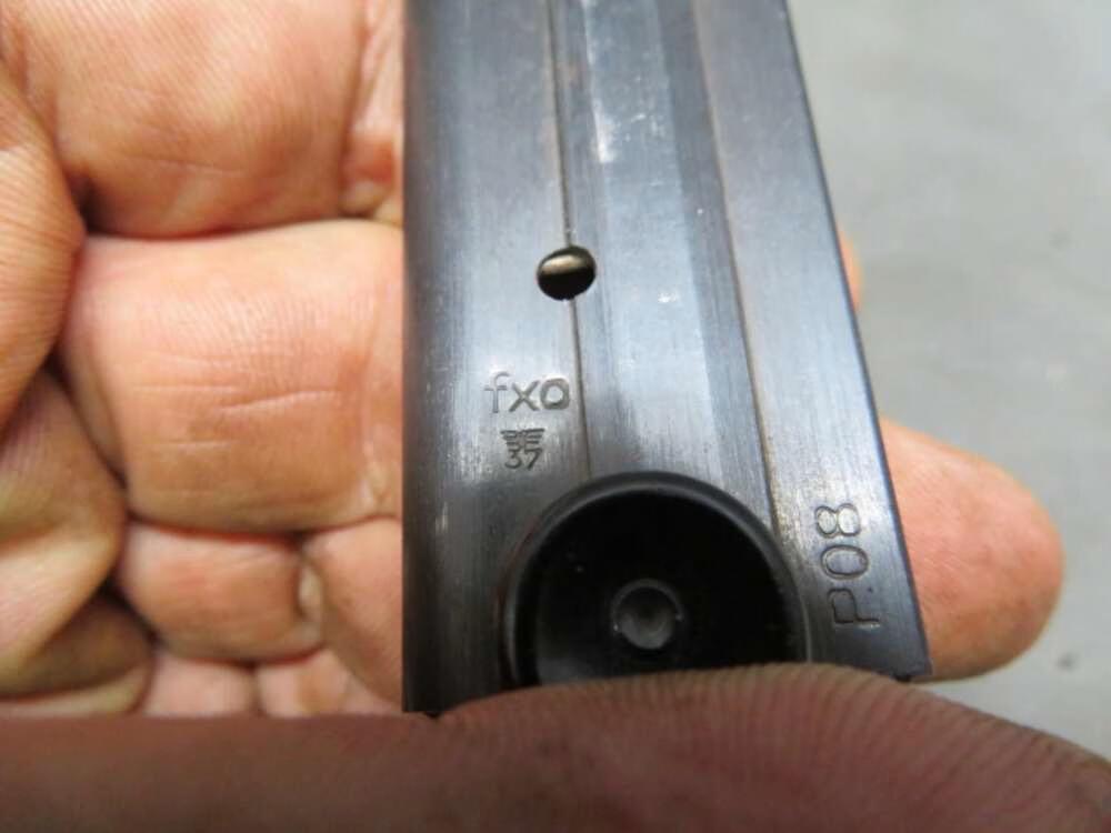 GERMAN WWII LUGER P08 BLACK WIDOW 9MM PISTOL MAGAZINE fxo EAGLE 37-img-5