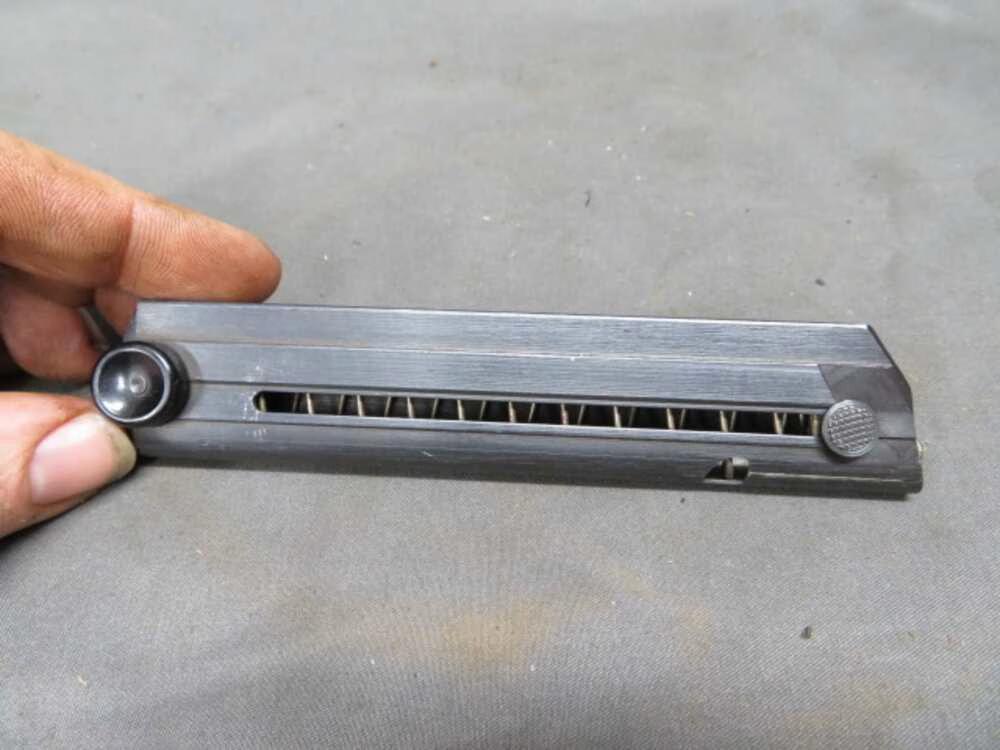 GERMAN WWII LUGER P08 BLACK WIDOW 9MM PISTOL MAGAZINE fxo EAGLE 37-img-0
