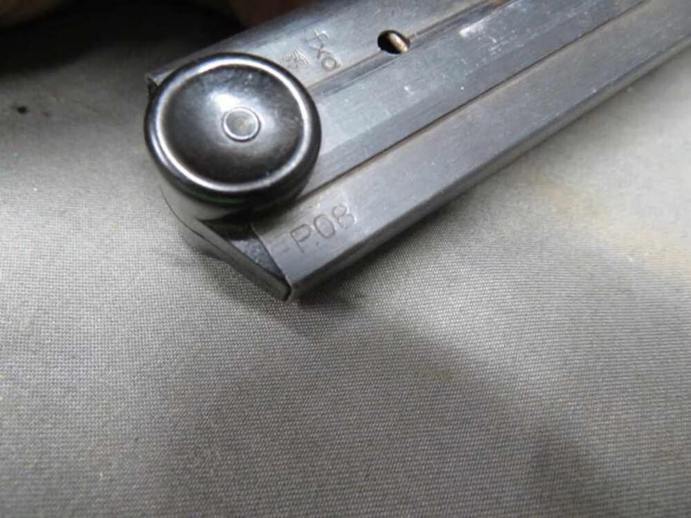 GERMAN WWII LUGER P08 BLACK WIDOW 9MM PISTOL MAGAZINE fxo EAGLE 37-img-6