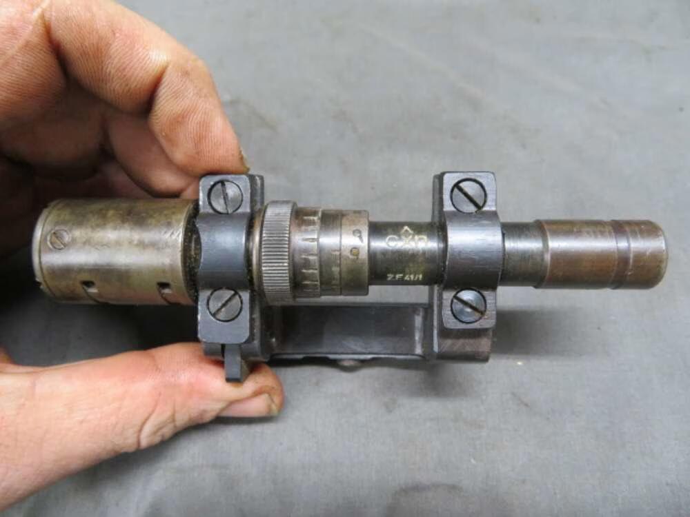 GERMAN WWII ZF 41 SNIPER SCOPE FOR 98K MAUSER RIFLE w/ ORIGINAL CASE-img-2