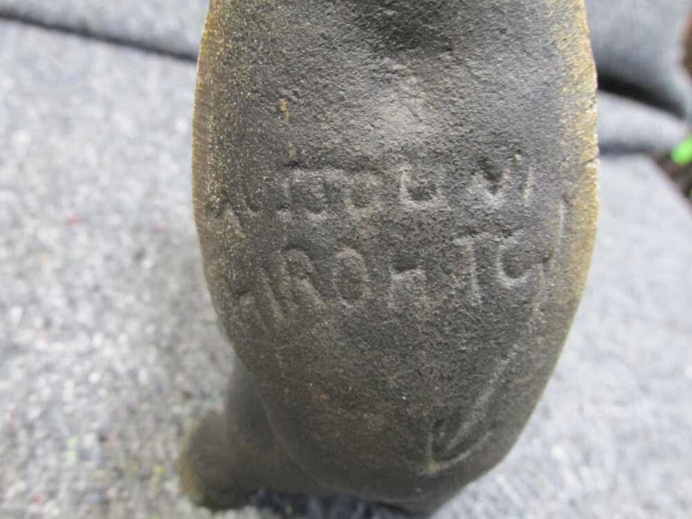 WWII CAST IRON SKUNK ADOLF H. WARTIME PROPAGANDA PIECE PRE-1945-img-6