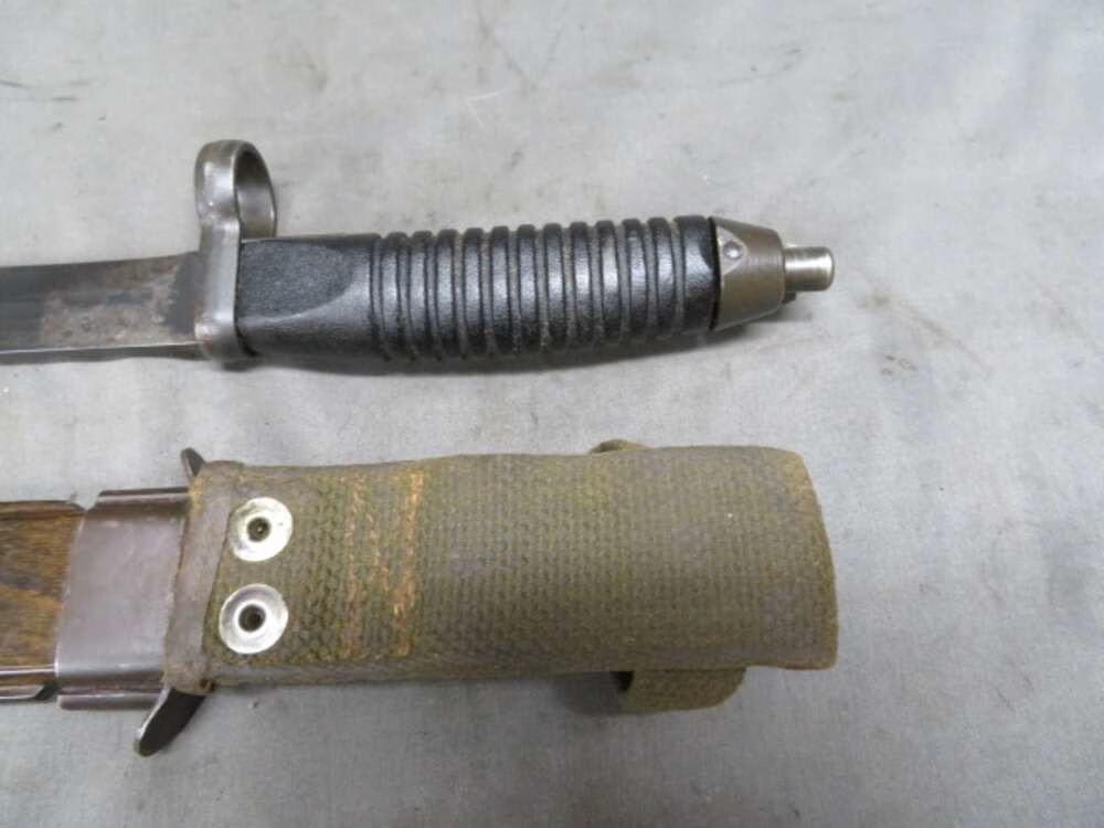 WEST GERMAN HECKLER & KOCH G3 HK 93 RIFLE FACTORY BAYONET WITH SCABBARD-img-5