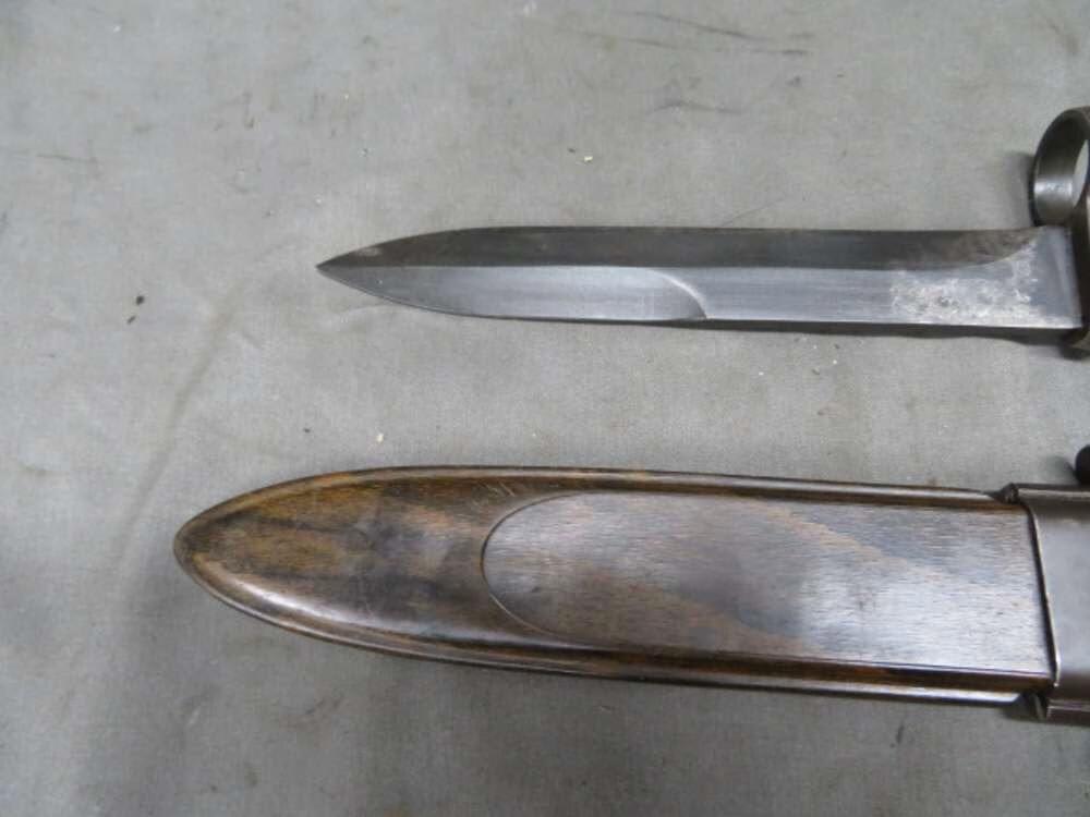 WEST GERMAN HECKLER & KOCH G3 HK 93 RIFLE FACTORY BAYONET WITH SCABBARD-img-6