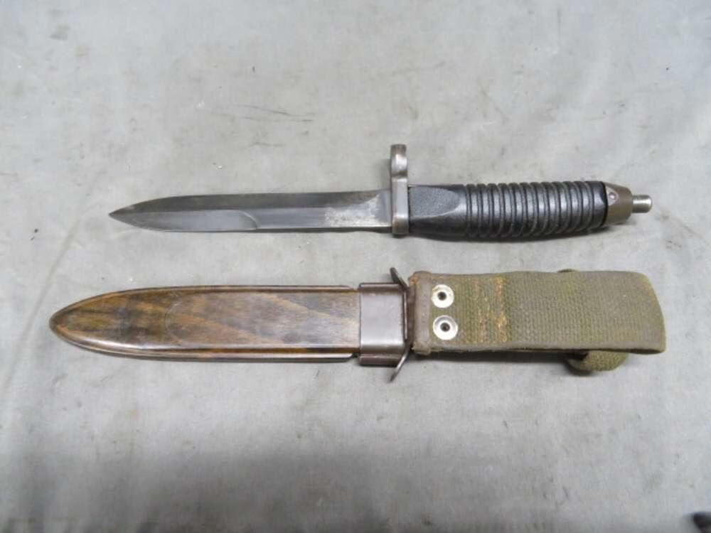 WEST GERMAN HECKLER & KOCH G3 HK 93 RIFLE FACTORY BAYONET WITH SCABBARD-img-2