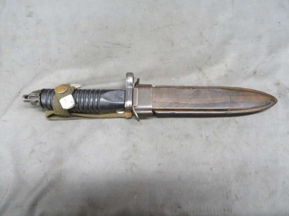 WEST GERMAN HECKLER & KOCH G3 HK 93 RIFLE FACTORY BAYONET WITH SCABBARD-img-1