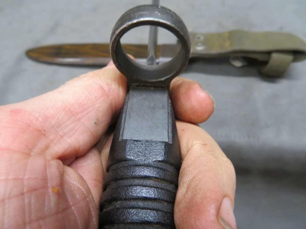 WEST GERMAN HECKLER & KOCH G3 HK 93 RIFLE FACTORY BAYONET WITH SCABBARD-img-7