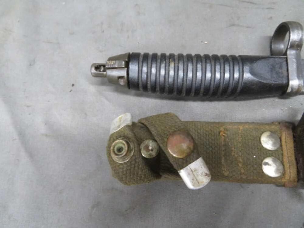 WEST GERMAN HECKLER & KOCH G3 HK 93 RIFLE FACTORY BAYONET WITH SCABBARD-img-3