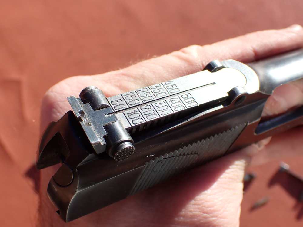 BROWNING HI POWER PRE WAR 9MM PISTOL WITH TANGENT SIGHT FACTORY PARTS KIT -img-46