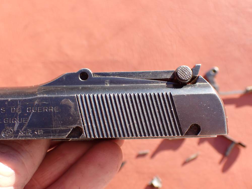 BROWNING HI POWER PRE WAR 9MM PISTOL WITH TANGENT SIGHT FACTORY PARTS KIT -img-32