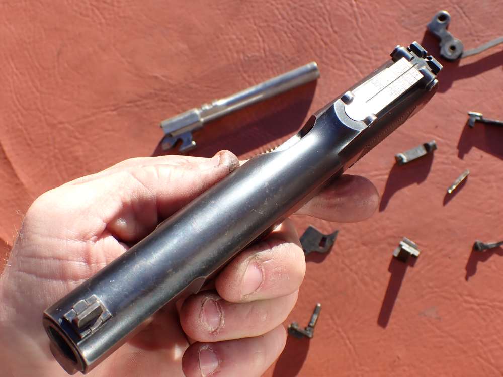 BROWNING HI POWER PRE WAR 9MM PISTOL WITH TANGENT SIGHT FACTORY PARTS KIT -img-69