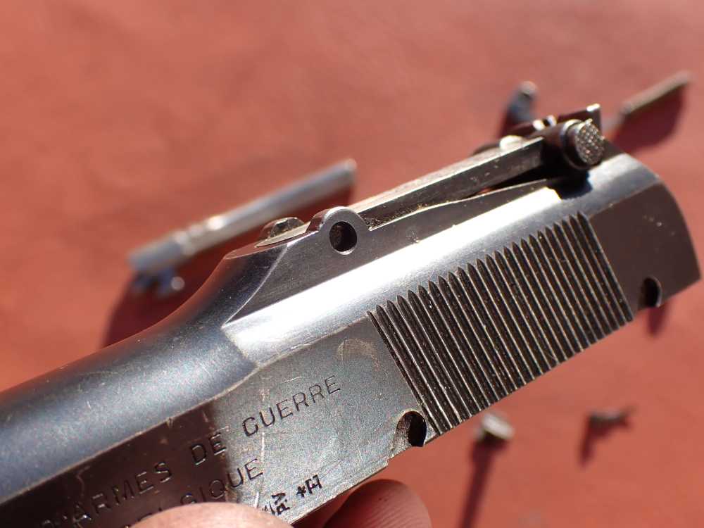 BROWNING HI POWER PRE WAR 9MM PISTOL WITH TANGENT SIGHT FACTORY PARTS KIT -img-64