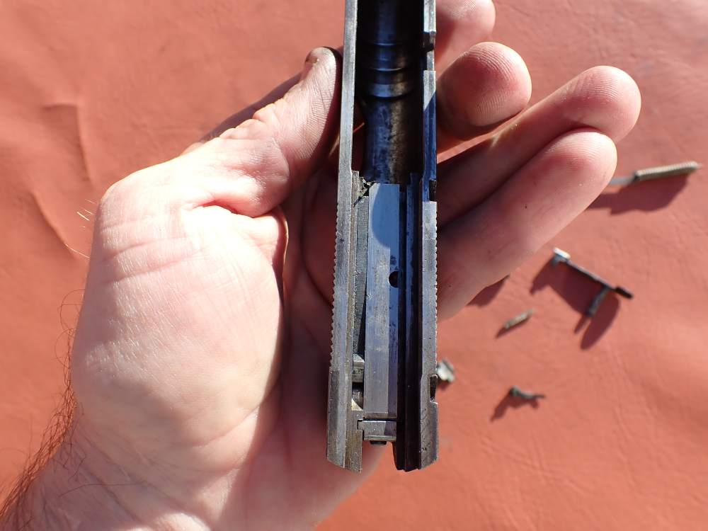 BROWNING HI POWER PRE WAR 9MM PISTOL WITH TANGENT SIGHT FACTORY PARTS KIT -img-15
