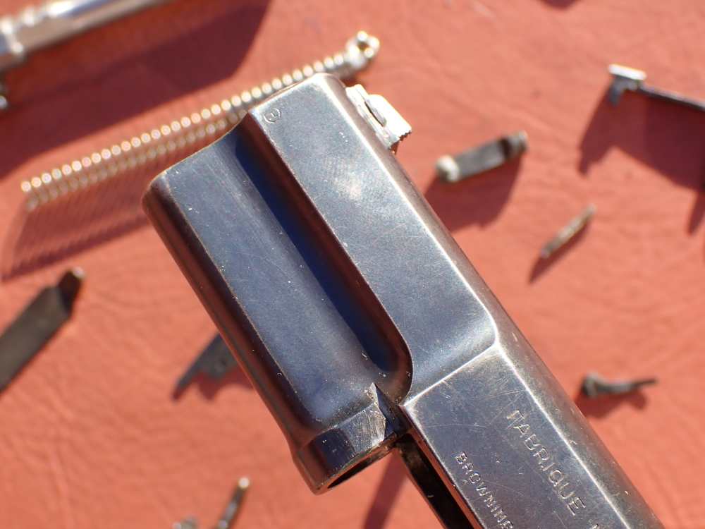 BROWNING HI POWER PRE WAR 9MM PISTOL WITH TANGENT SIGHT FACTORY PARTS KIT -img-21