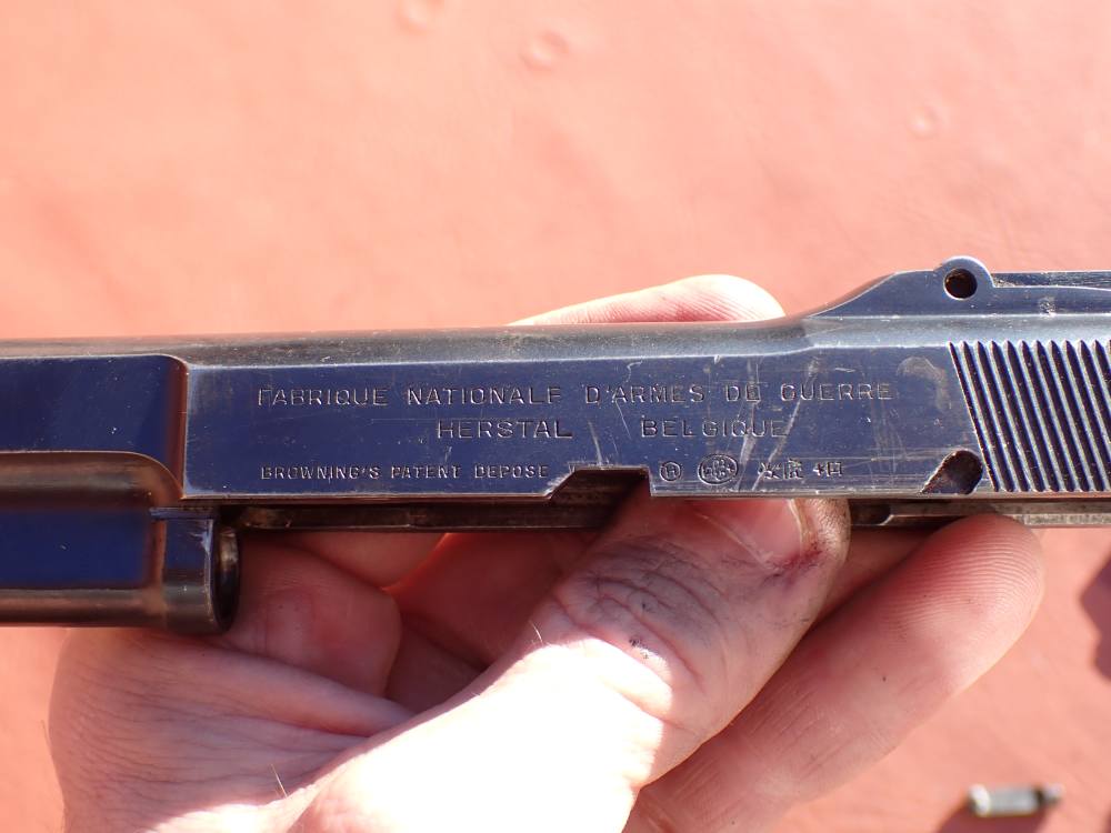 BROWNING HI POWER PRE WAR 9MM PISTOL WITH TANGENT SIGHT FACTORY PARTS KIT -img-83