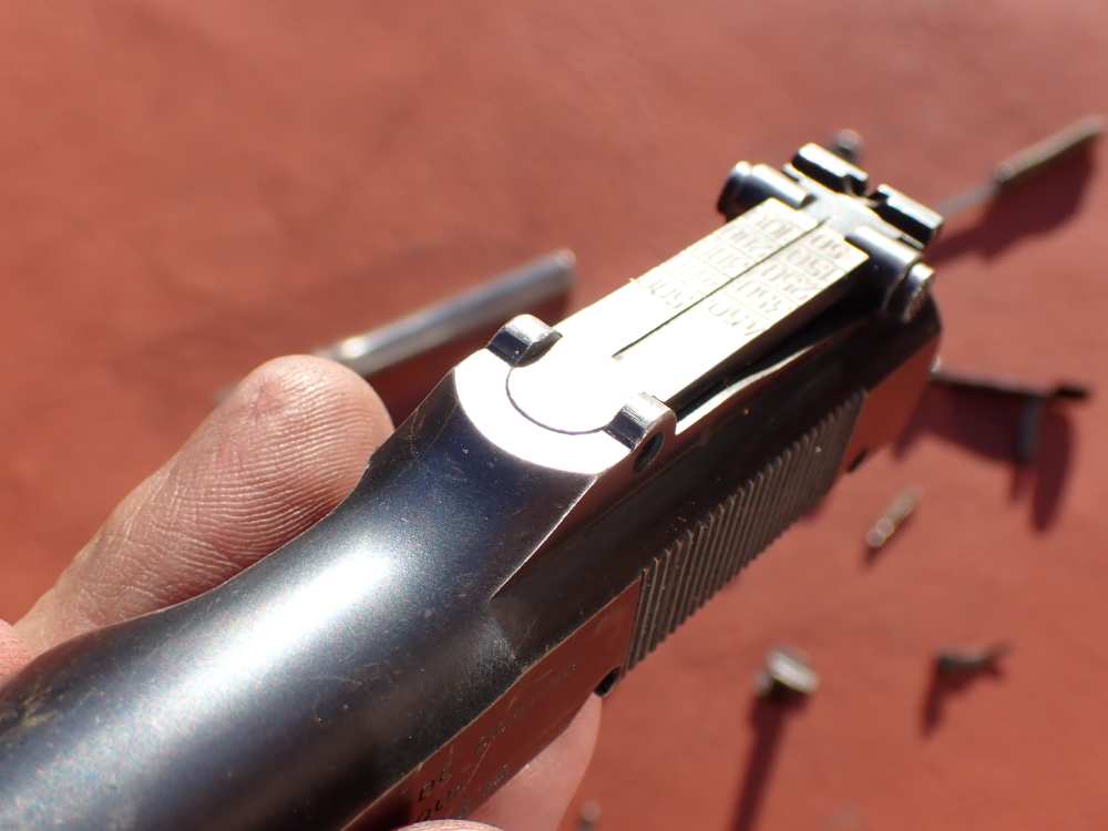 BROWNING HI POWER PRE WAR 9MM PISTOL WITH TANGENT SIGHT FACTORY PARTS KIT -img-63