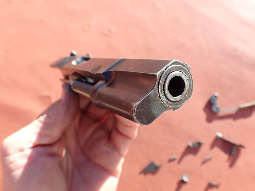 BROWNING HI POWER PRE WAR 9MM PISTOL WITH TANGENT SIGHT FACTORY PARTS KIT -img-138