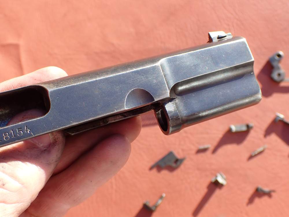BROWNING HI POWER PRE WAR 9MM PISTOL WITH TANGENT SIGHT FACTORY PARTS KIT -img-73