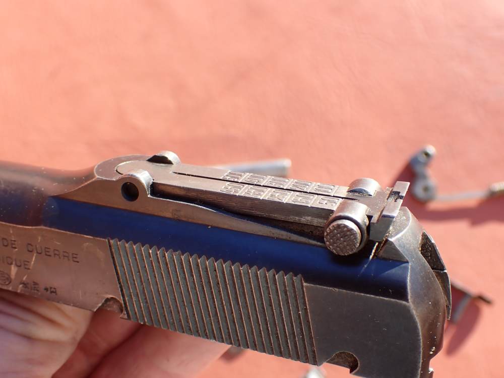 BROWNING HI POWER PRE WAR 9MM PISTOL WITH TANGENT SIGHT FACTORY PARTS KIT -img-33
