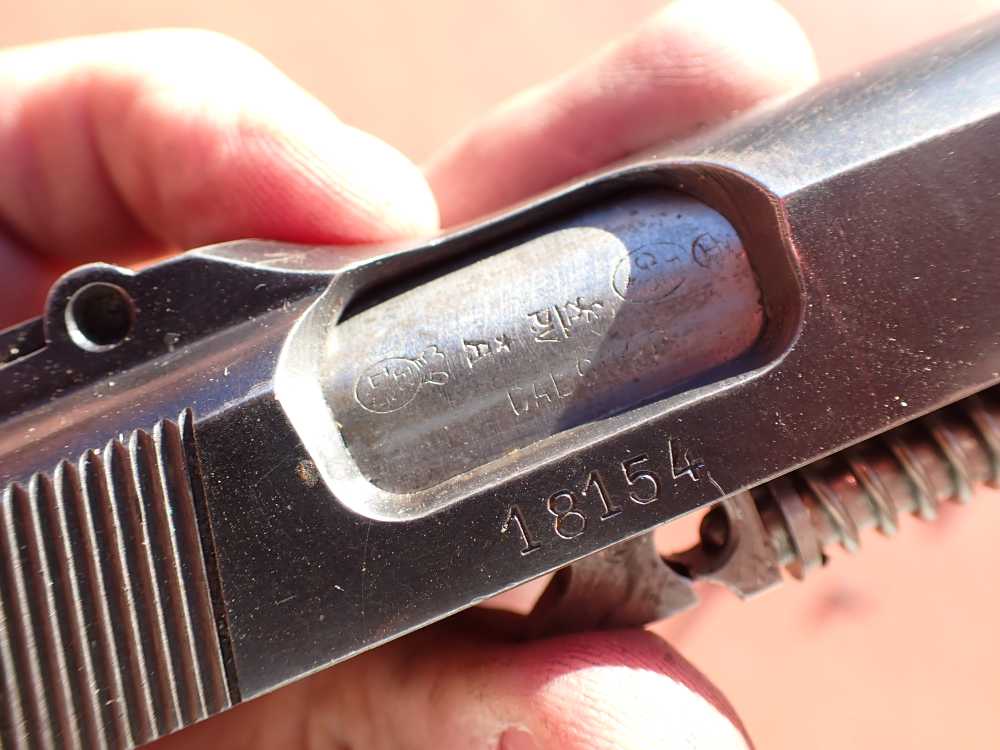 BROWNING HI POWER PRE WAR 9MM PISTOL WITH TANGENT SIGHT FACTORY PARTS KIT -img-143