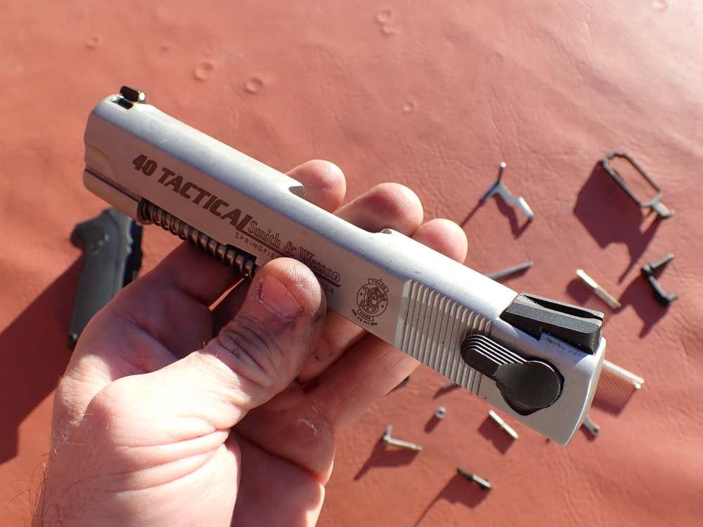 SMITH & WESSON MODEL 4006 TACTICAL .40S&W STAINLESS FACTORY PISTOL PARTS -img-76