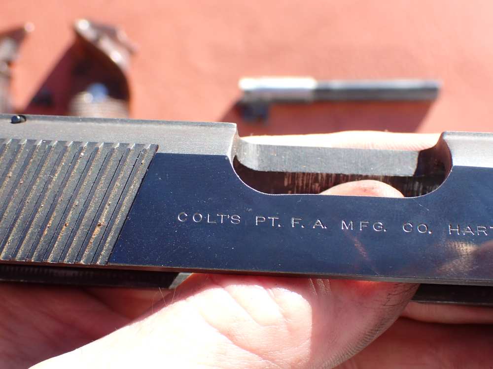 COLT 1911 CONVERSION UNIT KIT FACTORY .22LR BLUED PISTOL PARTS w/ MAGAZINE-img-83