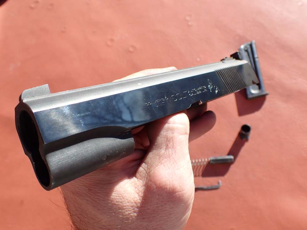 COLT 1911 CONVERSION UNIT KIT FACTORY .22LR BLUED PISTOL PARTS w/ MAGAZINE-img-52