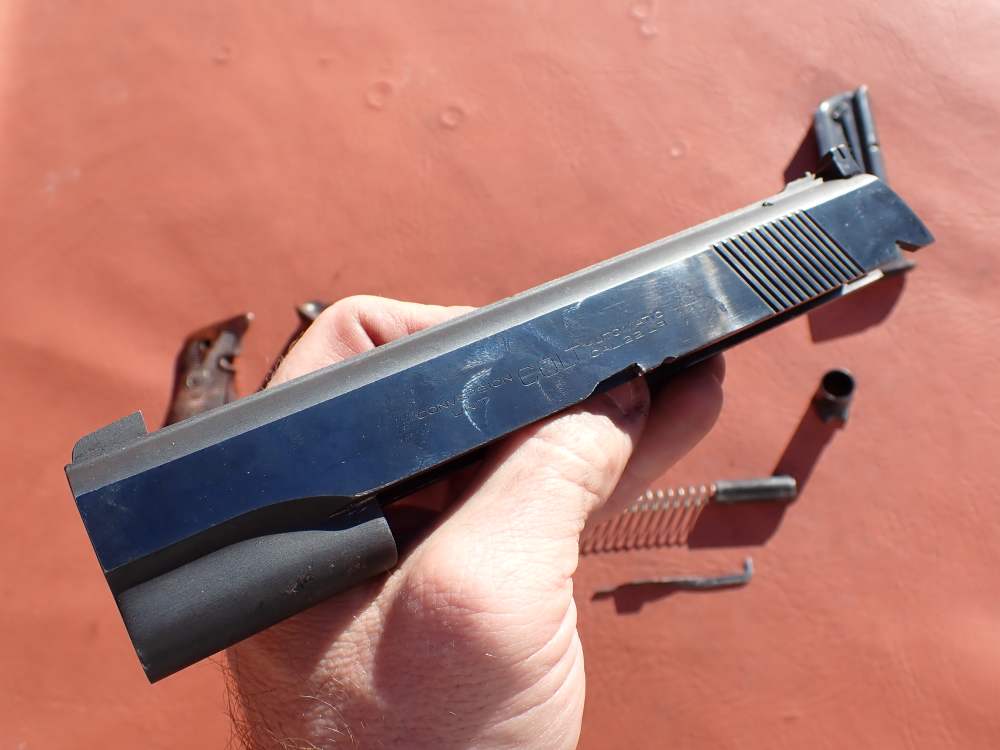 COLT 1911 CONVERSION UNIT KIT FACTORY .22LR BLUED PISTOL PARTS w/ MAGAZINE-img-41