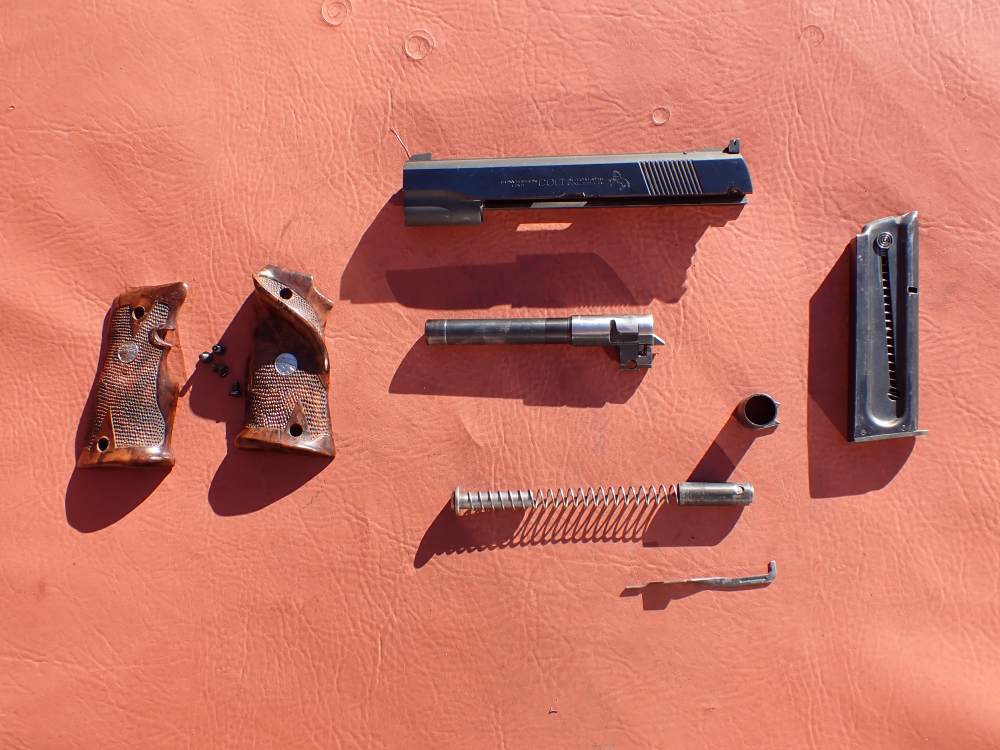 COLT 1911 CONVERSION UNIT KIT FACTORY .22LR BLUED PISTOL PARTS w/ MAGAZINE-img-210