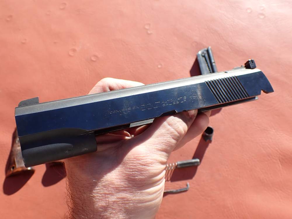 COLT 1911 CONVERSION UNIT KIT FACTORY .22LR BLUED PISTOL PARTS w/ MAGAZINE-img-8