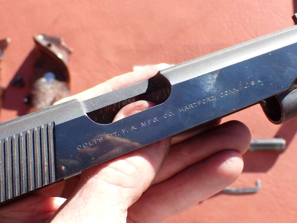 COLT 1911 CONVERSION UNIT KIT FACTORY .22LR BLUED PISTOL PARTS w/ MAGAZINE-img-82