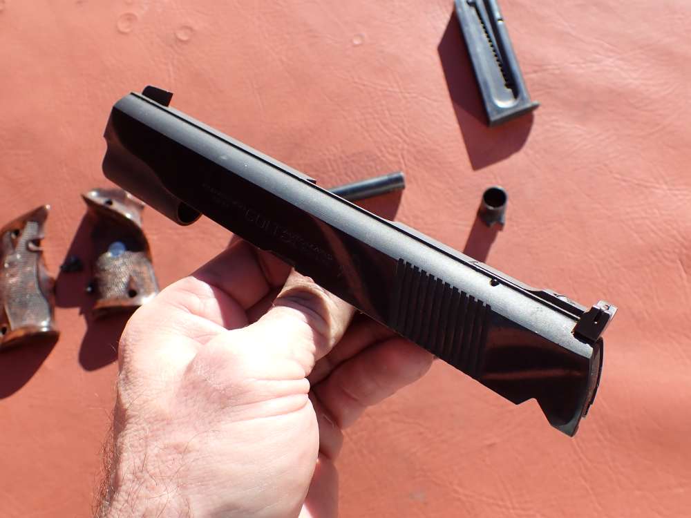 COLT 1911 CONVERSION UNIT KIT FACTORY .22LR BLUED PISTOL PARTS w/ MAGAZINE-img-3