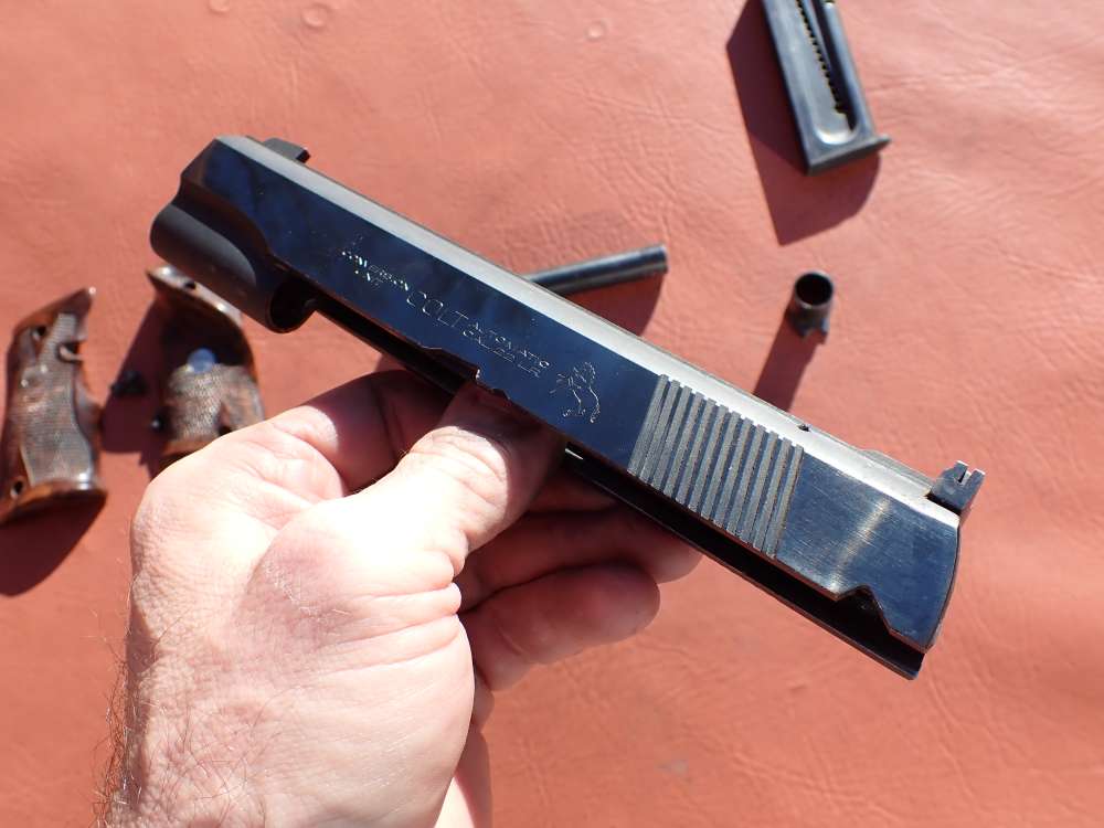 COLT 1911 CONVERSION UNIT KIT FACTORY .22LR BLUED PISTOL PARTS w/ MAGAZINE-img-2