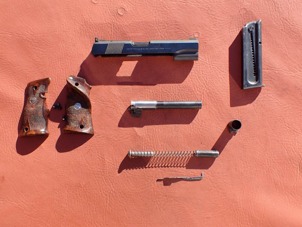 COLT 1911 CONVERSION UNIT KIT FACTORY .22LR BLUED PISTOL PARTS w/ MAGAZINE-img-0