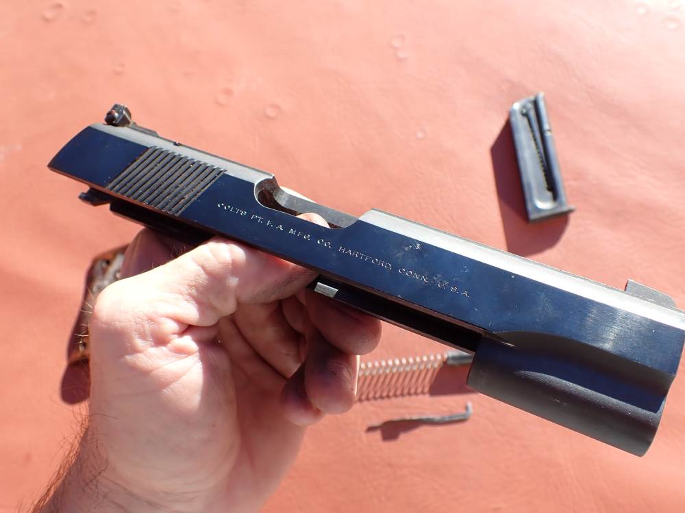 COLT 1911 CONVERSION UNIT KIT FACTORY .22LR BLUED PISTOL PARTS w/ MAGAZINE-img-48