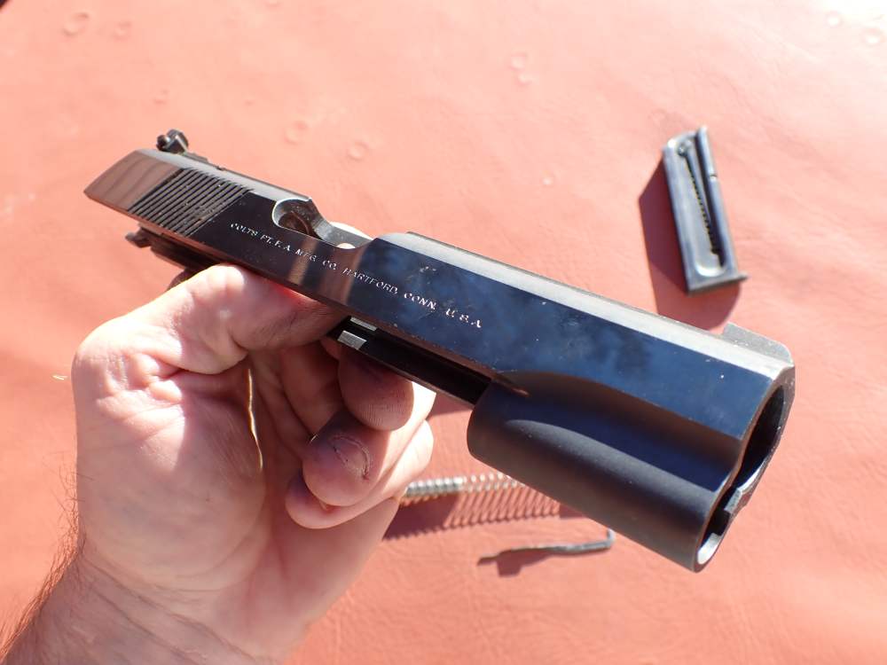 COLT 1911 CONVERSION UNIT KIT FACTORY .22LR BLUED PISTOL PARTS w/ MAGAZINE-img-49