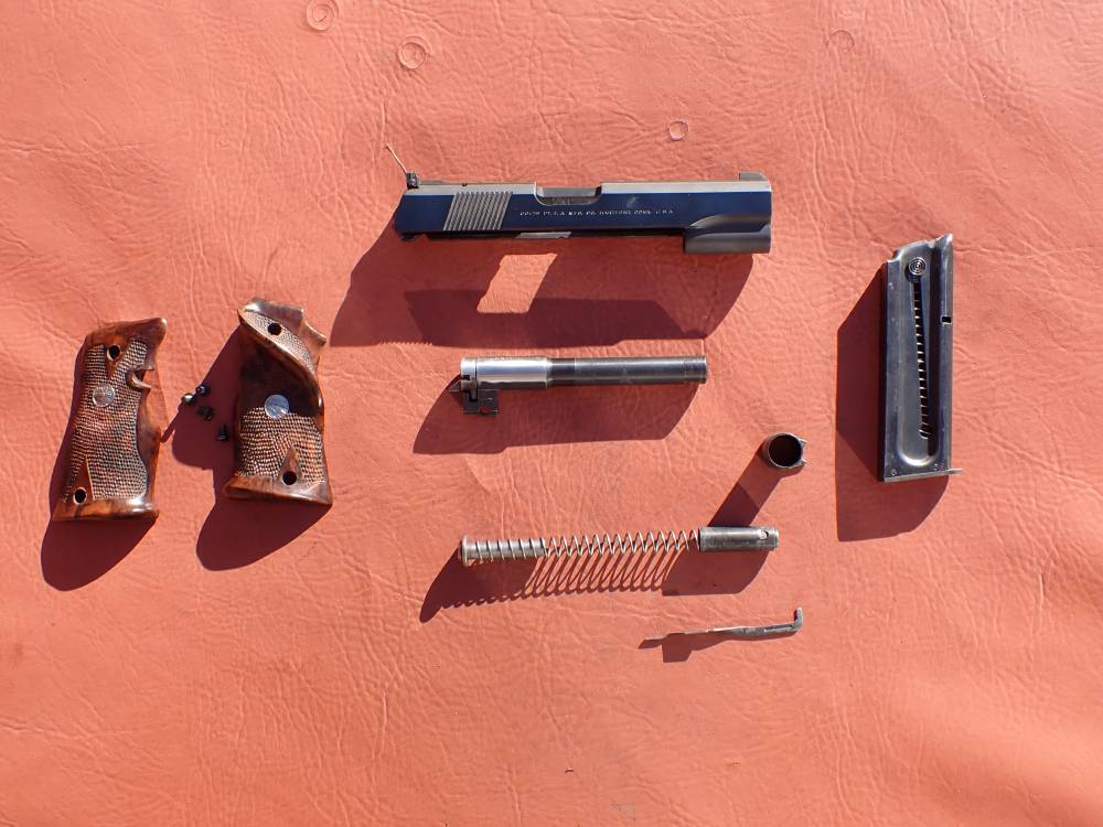 COLT 1911 CONVERSION UNIT KIT FACTORY .22LR BLUED PISTOL PARTS w/ MAGAZINE-img-209