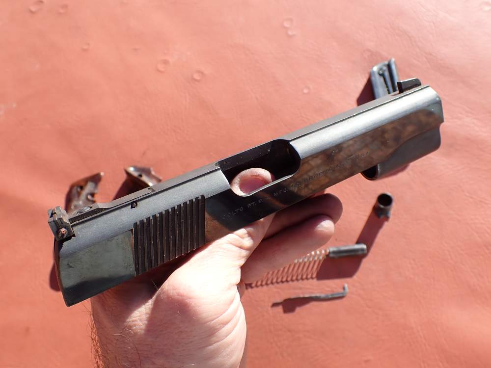COLT 1911 CONVERSION UNIT KIT FACTORY .22LR BLUED PISTOL PARTS w/ MAGAZINE-img-43
