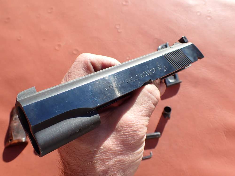 COLT 1911 CONVERSION UNIT KIT FACTORY .22LR BLUED PISTOL PARTS w/ MAGAZINE-img-9