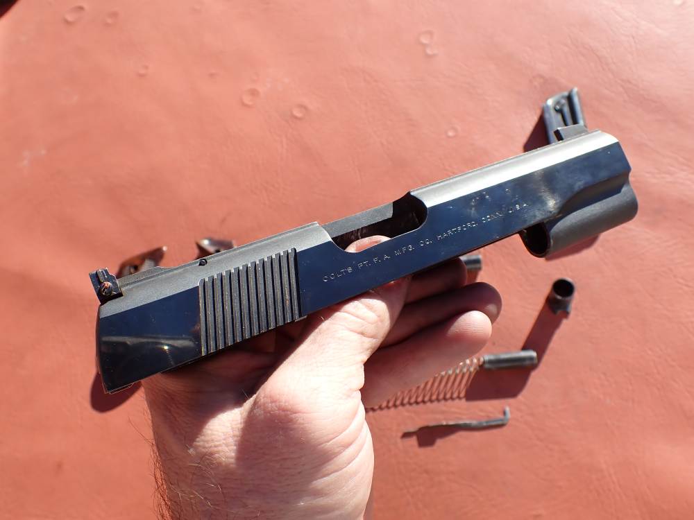 COLT 1911 CONVERSION UNIT KIT FACTORY .22LR BLUED PISTOL PARTS w/ MAGAZINE-img-42