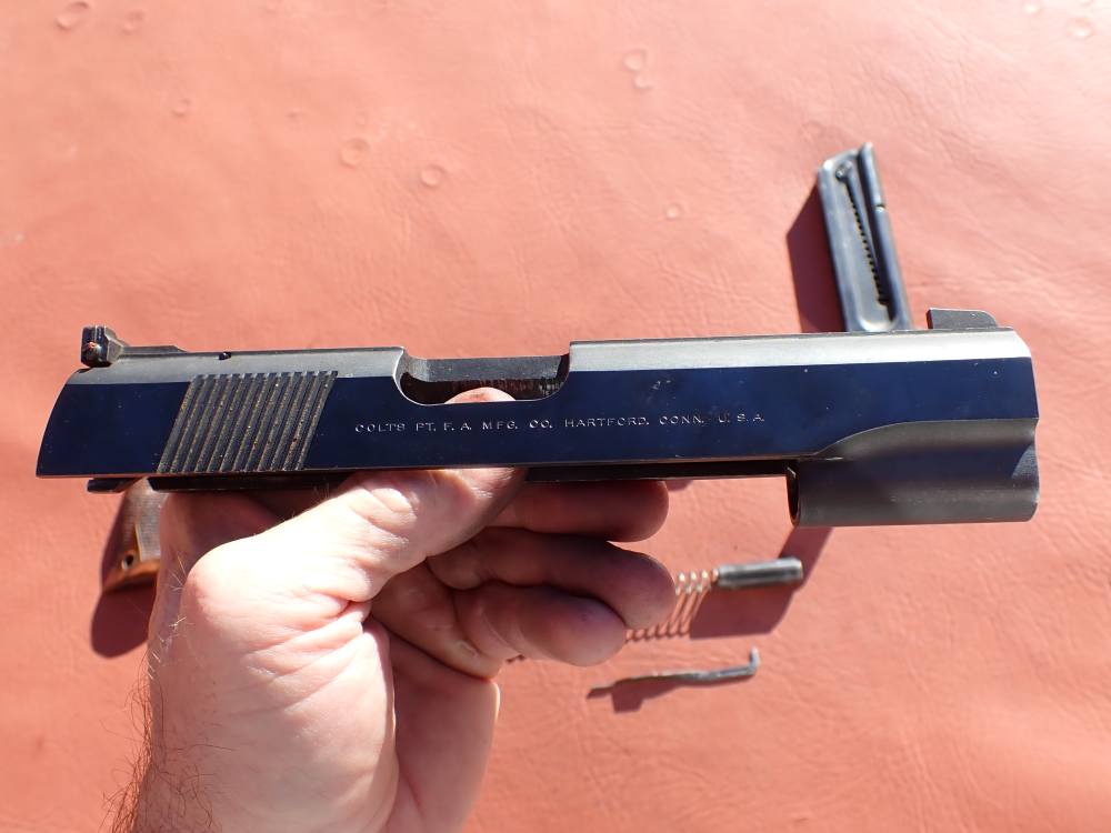 COLT 1911 CONVERSION UNIT KIT FACTORY .22LR BLUED PISTOL PARTS w/ MAGAZINE-img-47