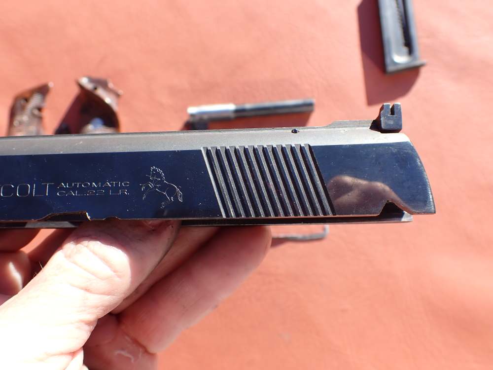 COLT 1911 CONVERSION UNIT KIT FACTORY .22LR BLUED PISTOL PARTS w/ MAGAZINE-img-60