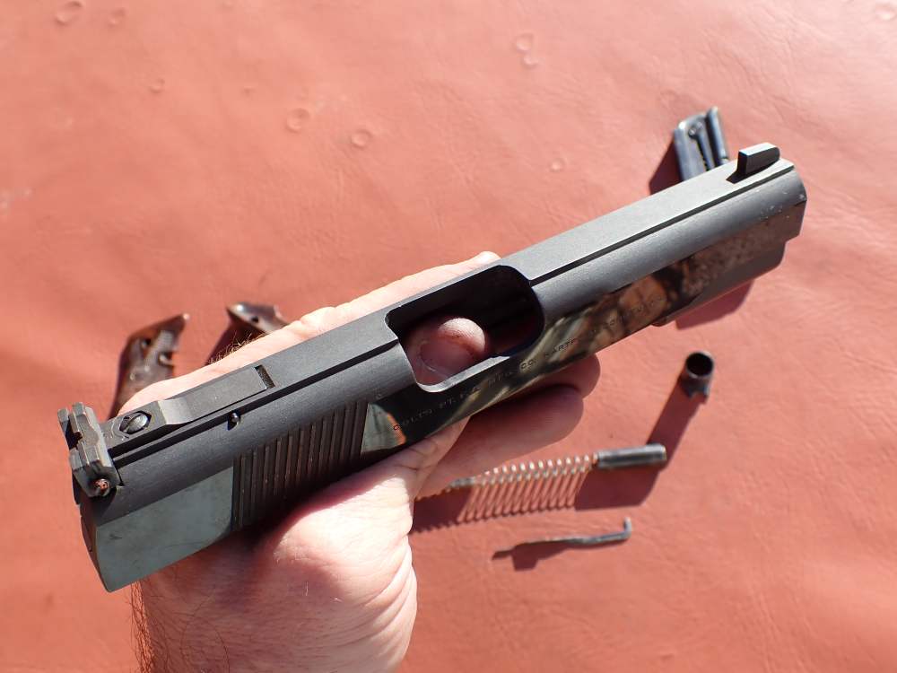 COLT 1911 CONVERSION UNIT KIT FACTORY .22LR BLUED PISTOL PARTS w/ MAGAZINE-img-44