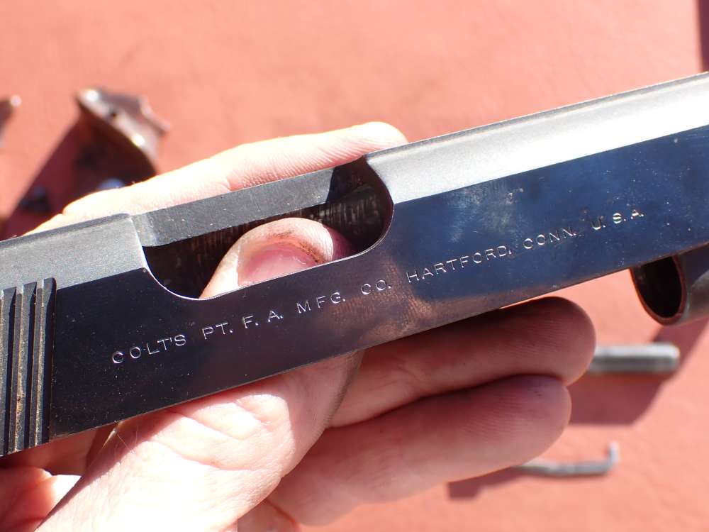 COLT 1911 CONVERSION UNIT KIT FACTORY .22LR BLUED PISTOL PARTS w/ MAGAZINE-img-90