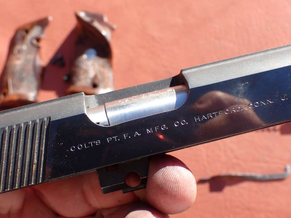 COLT 1911 CONVERSION UNIT KIT FACTORY .22LR BLUED PISTOL PARTS w/ MAGAZINE-img-143