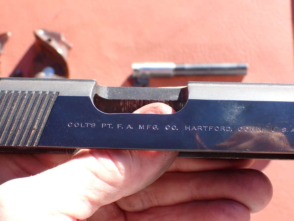 COLT 1911 CONVERSION UNIT KIT FACTORY .22LR BLUED PISTOL PARTS w/ MAGAZINE-img-80