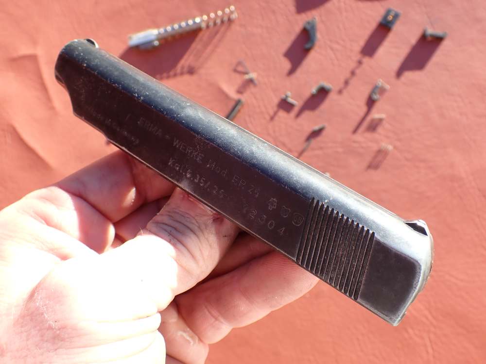 ERMA EP-25 FACTORY .25ACP PISTOL PARTS KIT SET WITH ORIGINAL GRIPS-img-17