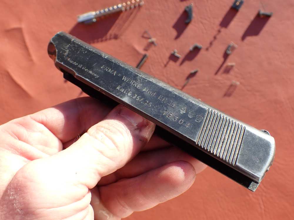ERMA EP-25 FACTORY .25ACP PISTOL PARTS KIT SET WITH ORIGINAL GRIPS-img-16