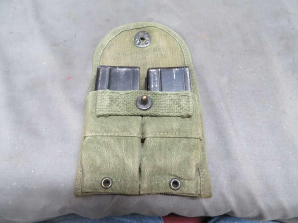 USGI M1 CARBINE 2-15RD MAGAZINE WITH POUCH-img-1
