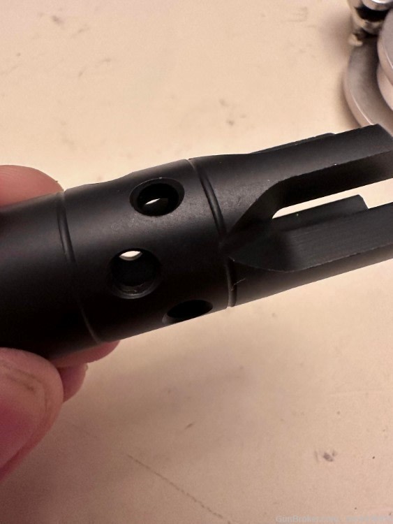 Chaos Muzzle Brake 14-1 LH Standard AK/AKM 47 4 prong compensator open tine-img-1