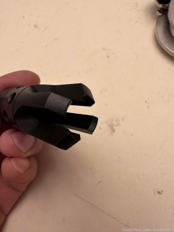 Chaos Muzzle Brake 14-1 LH Standard AK/AKM 47 4 prong compensator open tine-img-3